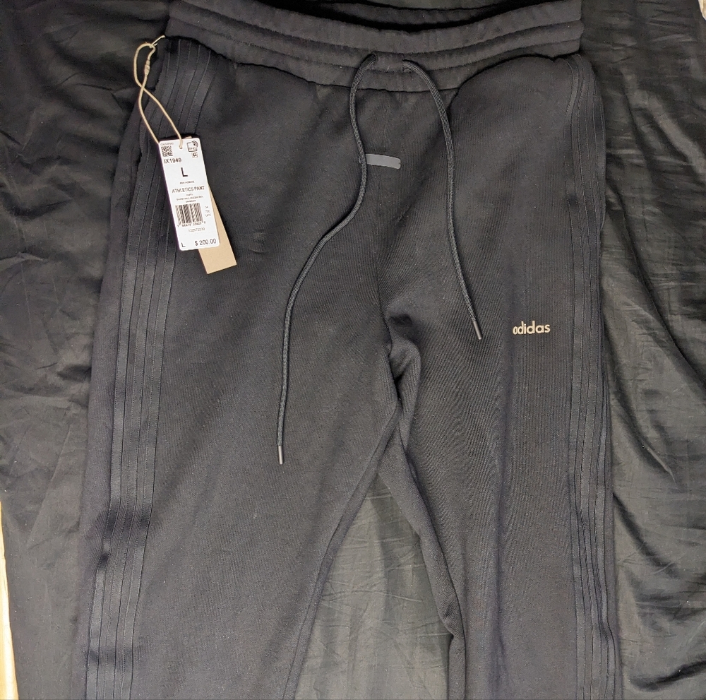 Fear of God Athletics X Adidas Heavy Sweatpants size L Black/Black